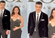 Pics: Aubrey Plaza Cradles Her Baby Bump at 2026 Tony Awards As She Attends With Beau Chris Abbott