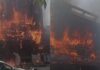 Lucknow: Major Fire Erupts at Aliganj Coaching Centre, Rescue Ops Underway