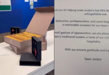 WATCH: Heartbroken Jordan Team Leaves Gifts, Note For Staff After FIFA World Cup Exit