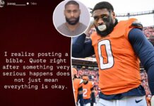Broncos star Jonathon Cooper speaks out after he and girlfriend arrested for domestic violence