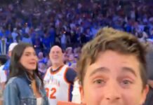 Timothee Chalamet had unhinged reaction to Knicks’ historic comeback in Game 4 of the NBA Finals