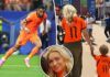 Cody Gakpo’s girlfriend Noa models Netherlands World Cup outfit with son
