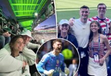 Matt Freese’s girlfriend Kelsey celebrates USA World Cup win in patriotic outfit