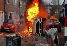 Violent anti-immigration protests erupt in Belfast after stabbing attack