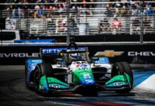 Graham Rahal rebounds from early hit-and-spin to take Detroit podium