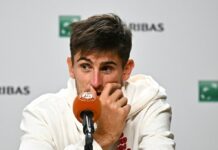 French Open semifinalist Matteo Arnaldi forced to withdraw right before match