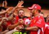 Lewis Hamilton’s first Ferrari win celebrations spill into the streets in Italy