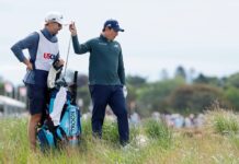 Matt Fitzpatrick’s tee shot gets stuck in road in weird US Open scene