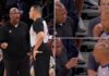 Knicks coach Mike Brown has curious interaction with referee before foul rant