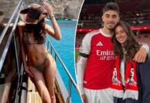 Kai Havertz’s wife Sophia stuns in polka dot bikini before Germany World Cup match