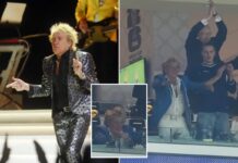 Rod Stewart finally gives excuse for going to World Cup game day after ditching sold out California show