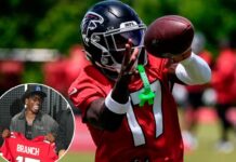 Charges dropped against Falcons rookie receiver Zachariah Branch