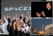 SpaceX shares jump 20% in first full day of trading after historic IPO