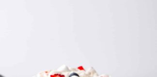 Red White and Blue Cheesecake Salad