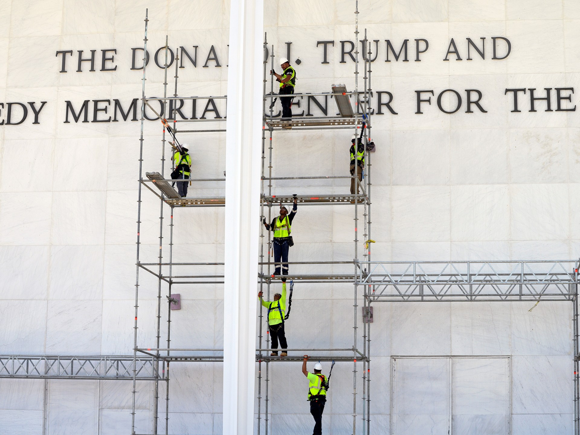Donald Trump’s name removed from Kennedy Center