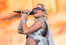Rita Ora Took the Pastel Nail Trend to a Glittery New Level — See Photos