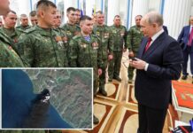 Putin claims Ukraine can’t stop him, as fire rages at major Russian oil terminal