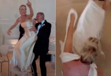 Kate Lawler a ‘broken woman’ after drunken backwards fall off chair at a wedding