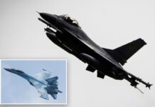 Ukrainian F-16 fighter makes history striking down Russian Su-35 jet in war’s first