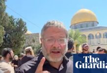 Israeli security minister joins Jewish extremists as they storm al-Aqsa mosque compound