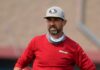 49ers’ Kyle Shanahan makes cameo at first practice since horrifying accident