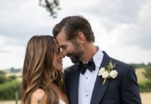 Mel C shares wild Ibiza honeymoon snaps as she snogs husband wearing white garter