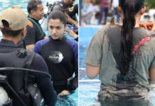 Rashmika Mandanna Shoots India’s First Female-Led Underwater Fight Sequence for ‘Mysaa’
