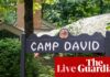 Trump to meet cabinet at Camp David as Iran war drags on – US politics live