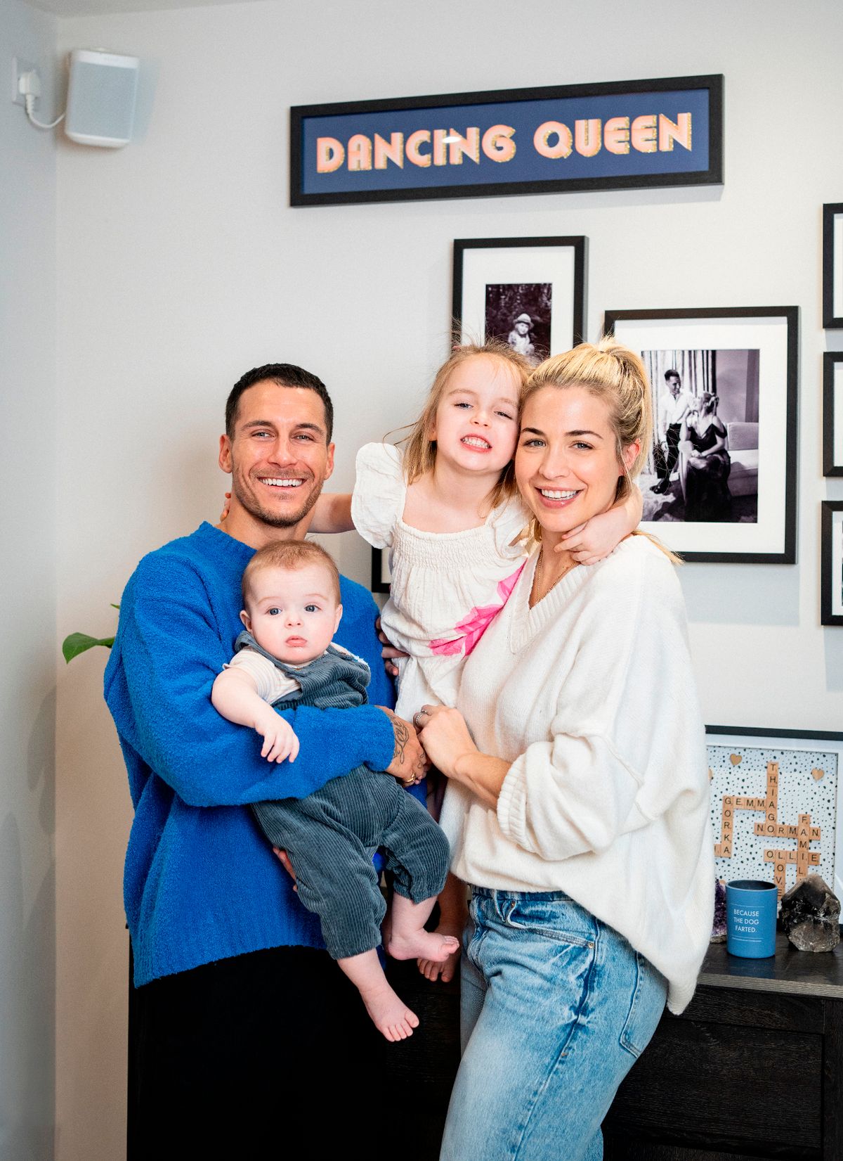 Gemma Atkinson left red-faced after being exposed in public by son