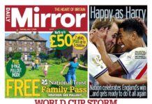 The Papers: ‘World cup storm’ and ‘King puts foot down’