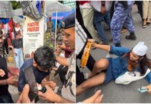 WATCH: Dipke Kneels Before Delhi Police, Begs For Tent Approval For Hunger-Striking Students