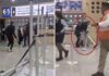 Wild footage shows violent brawl erupt after drunken passengers were thrown off flight at Mexico City airport