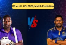 KR vs JK, LPL 2026, Match Prediction: Who will win today’s game between Kandy Royals and Jaffna Kings?
