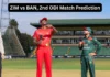 ZIM vs BAN, 2nd ODI Match Prediction: Who will win today’s game between Zimbabwe and Bangladesh?