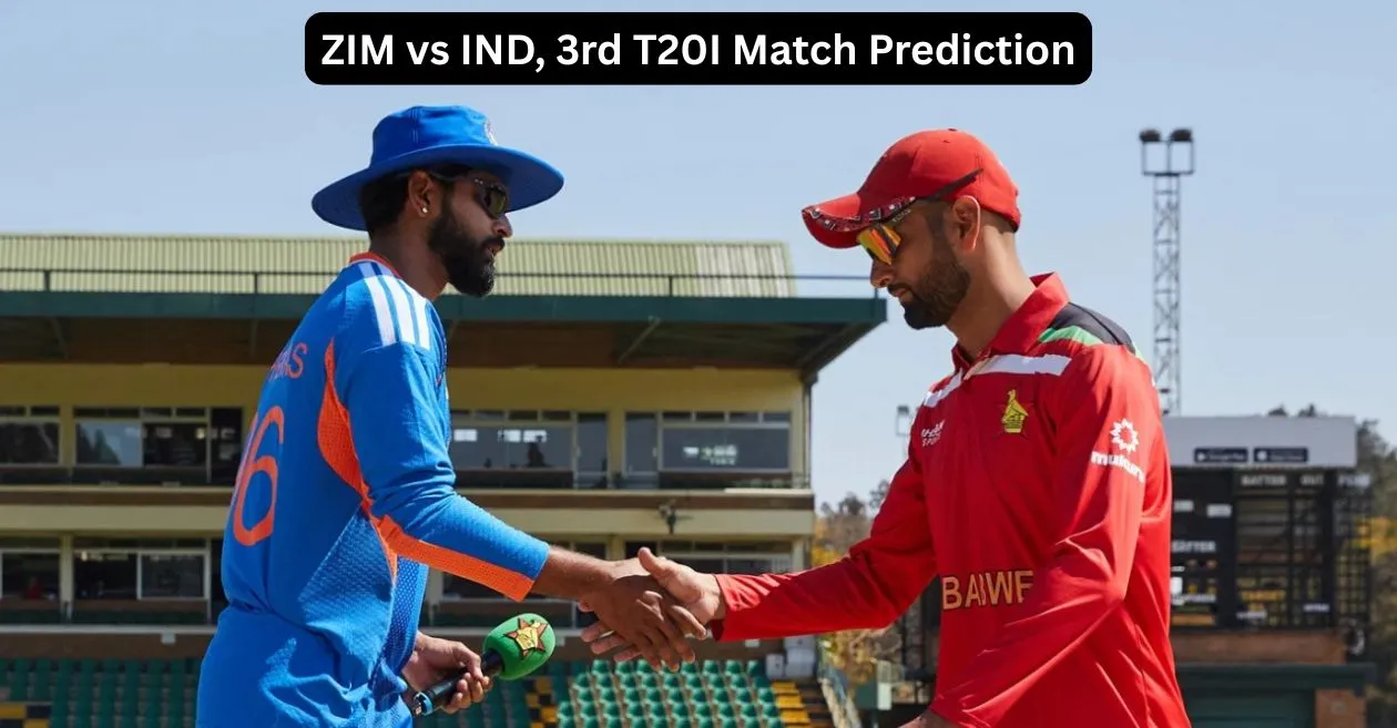 ZIM vs IND, 3rd T20I Match Prediction: Who will win today’s game between Zimbabwe and India?