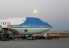 Trump departs NATO summit on older Air Force One