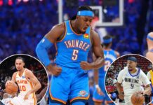 Thunder deal Lu Dort to Hawks in three-team trade that sends Zaccharie Risacher to Mavericks