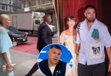 Mike Vrabel and wife head to Taylor Swift, Travis Kelce wedding