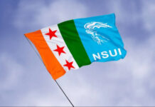 NSUI Marches Against Police Action, Demands Amit Shah’s Resignation