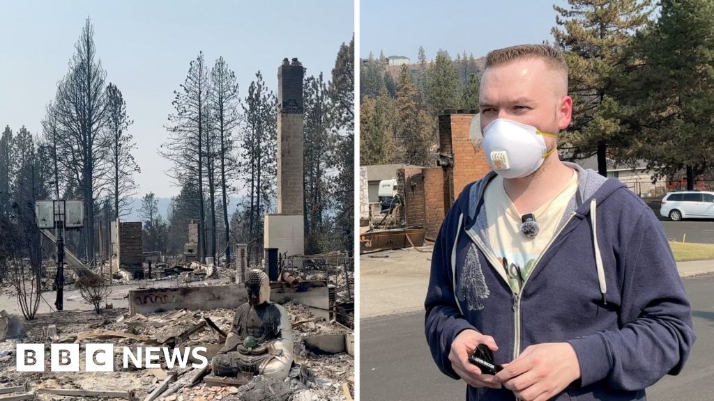 ‘My neighbourhood is just gone’ – BBC sees devastation from Washington state fires