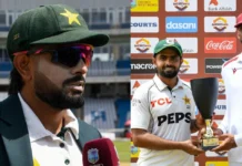 Babar Azam reacts after Pakistan end nine-match overseas losing streak with victory in 2nd Test against West Indies