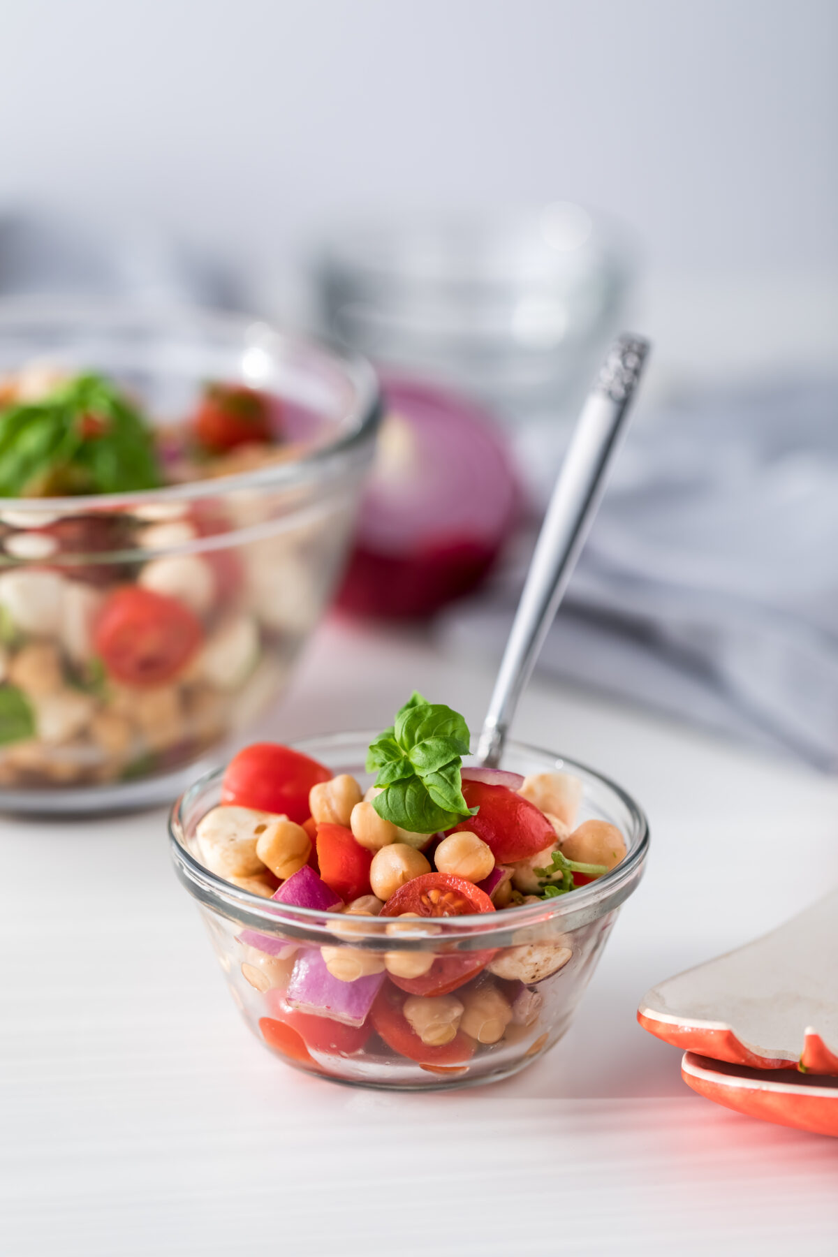 Chickpea Caprese Salad