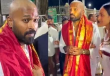 WATCH: Hardik Pandya goes completely bald during Tirumala pilgrimage with girlfriend Mahieka Sharma