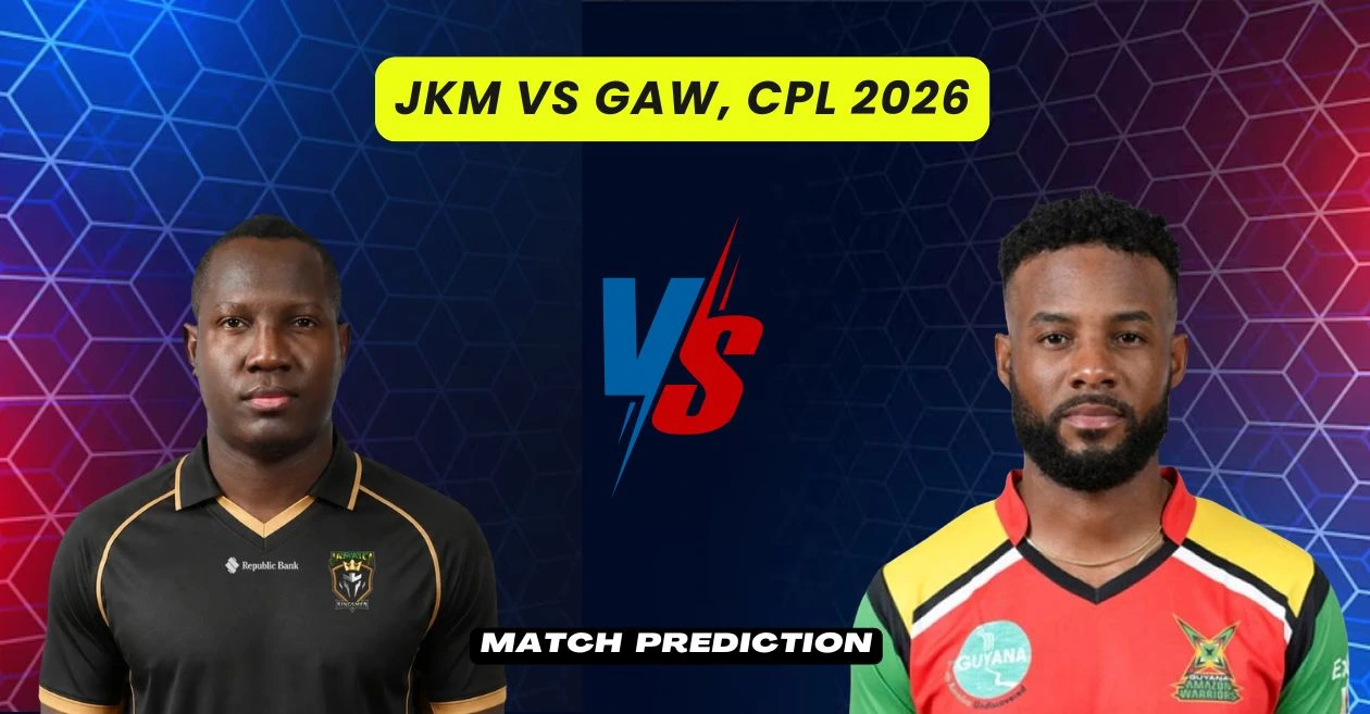 JKM vs GAW, CPL 2026, Match Prediction: Who will win today’s game between Jamaica Kingsmen and Guyana Amazon Warriors?