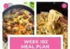 Weekly Meal Plan #102