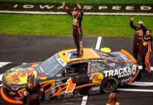 Carson Kvapil wins NASCAR O’Reilly Iowa race after chaotic overtime restart