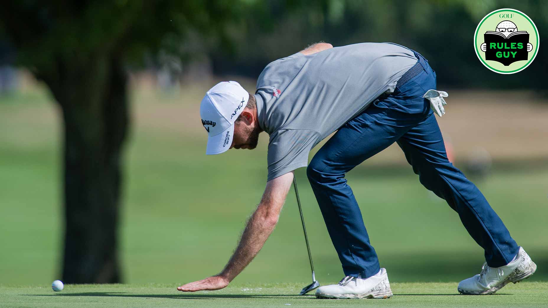 Rules Guy: Is it legal to touch your intended line to remove loose impediments?