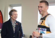 Princess Anne cracks no-nonsense joke as she cheers on Sir Kevin Sinfield in gruelling challenge