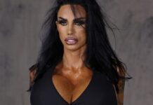 Katie Price reveals results of latest boob job in daring London Fashion Week display