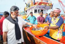 Early Morning At Harbor: Shivakumar Watches Fish Auction, Hears Fishermen, Ventures Into Sea